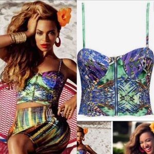 Beyoncé for H&M tropical bustier Large